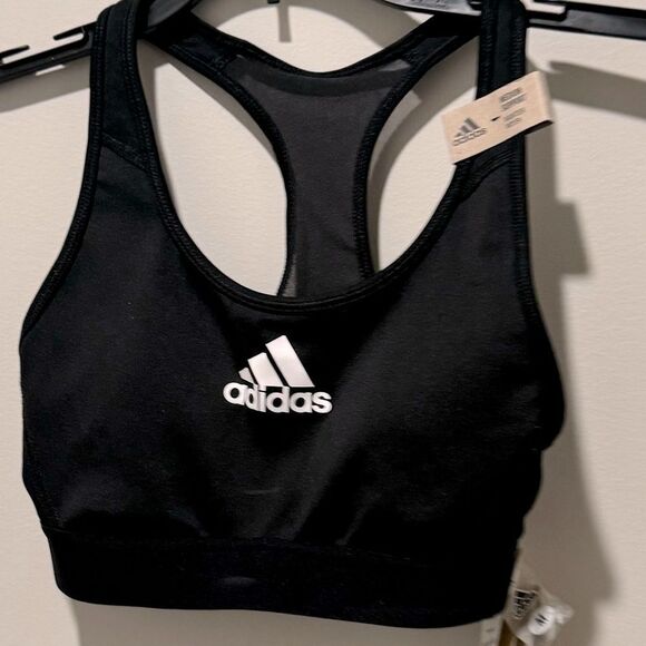 Adidas FJ7262 Don't Rest Alphaskin Women Black Polyester Padded Sports Bra (XS) - Picture 12 of 16